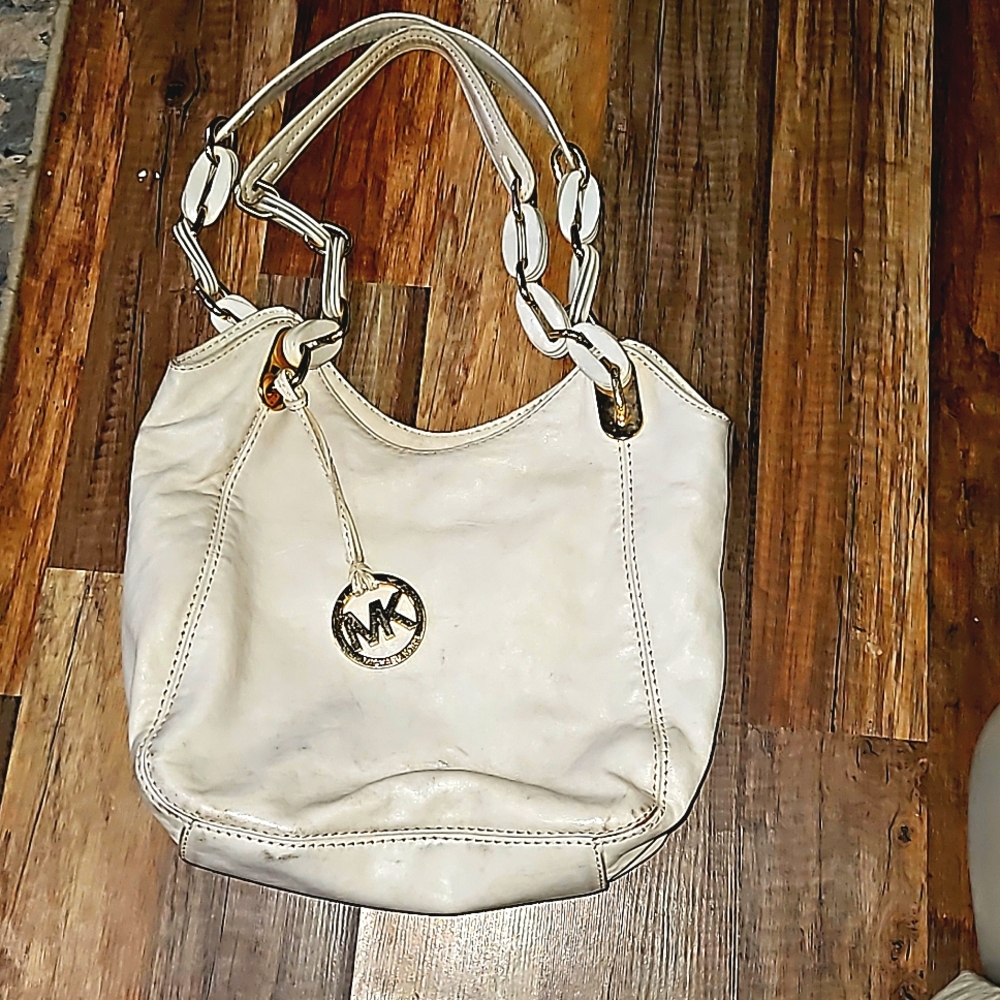 MICHAEL KORS MK Cream Bag
